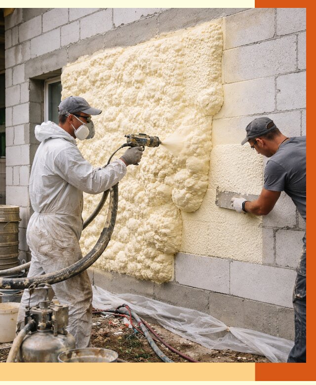 Утепление дома из газобетона ППУ в Белой Калитве от 4978 руб./м² под ключ | ТепломастерБкл