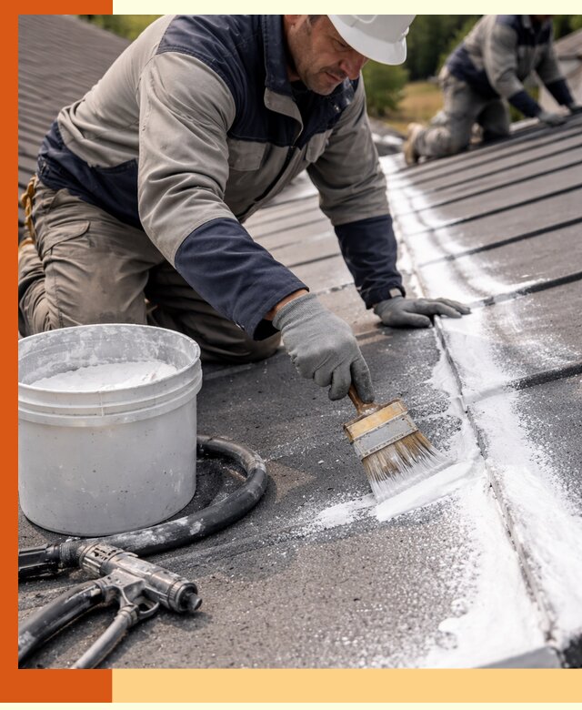 Утепление кровли жидкой теплоизоляцией в Белой Калитве